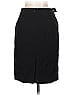 Ann Taylor Solid Black Wool Skirt Size 00 - photo 2