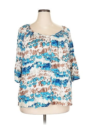 Karen Kane 3/4 Sleeve Blouse (view 1)