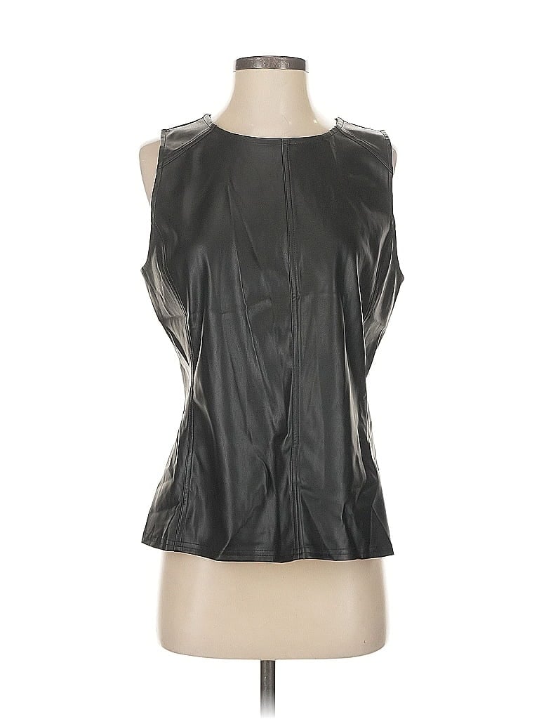 Ann Taylor Sleeveless Blouse In Silver