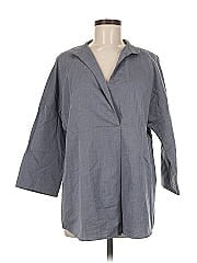 Lafayette 148 New York 3/4 Sleeve Button Down Shirt