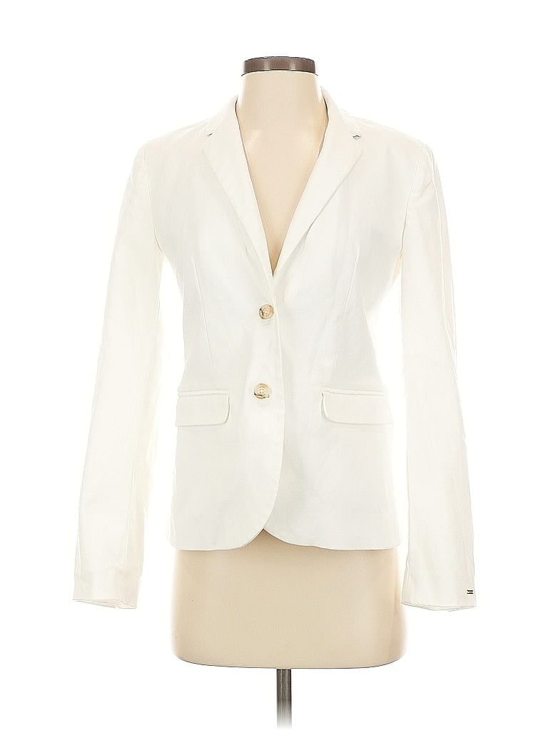 Pre-owned Tommy Hilfiger Blazer Jacket In White