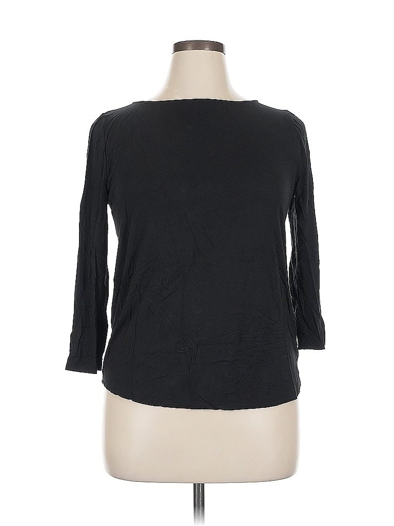 Pre-owned Green Envelope 3/4 Sleeve T-shirt In Black