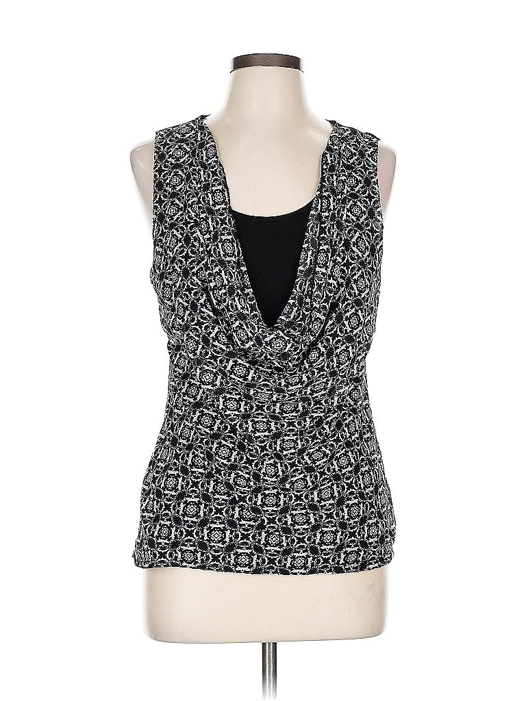 Pre-owned Assorted Brands Sleeveless Blouse In Black