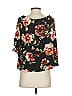 Loveappella Black 3/4 Sleeve Blouse Size S - photo 2