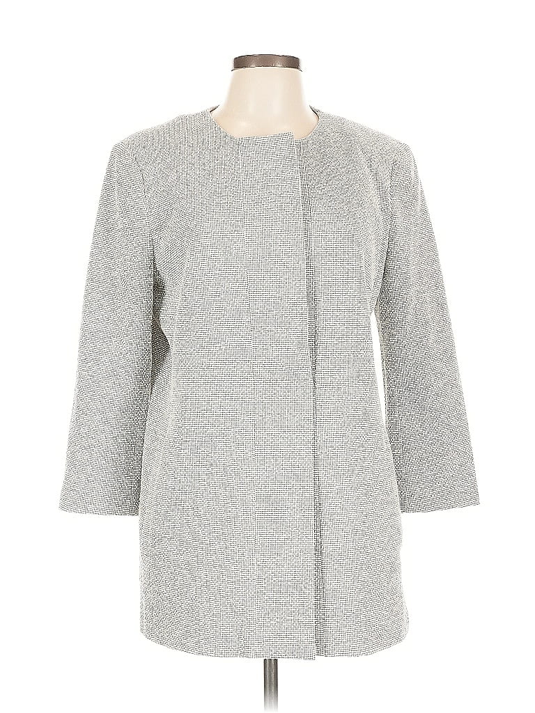 Pre-owned Ann Taylor Coat In Gray