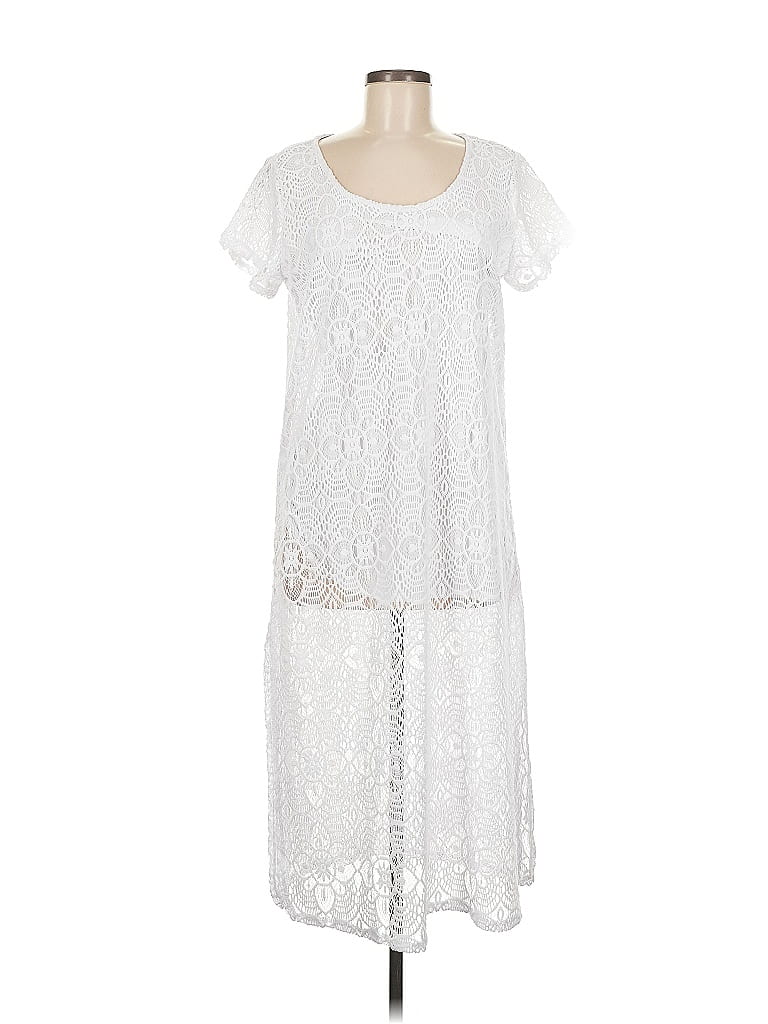 Pre-owned Kate & Mallory Designs Casual Dress In White