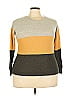 Nine Britton Color Block Yellow Pullover Sweater Size M - photo 1