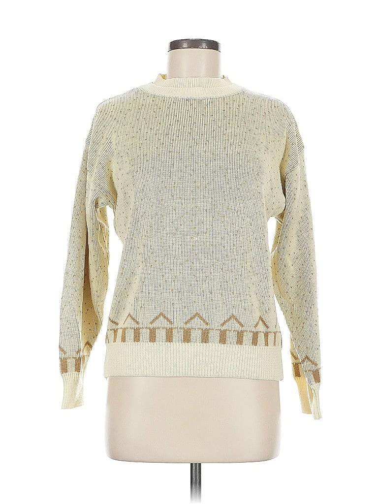 Pre-owned Assorted Brands Pullover Sweater In White