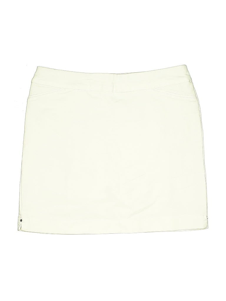 Pre-owned Croft & Barrow Casual Skirt In White
