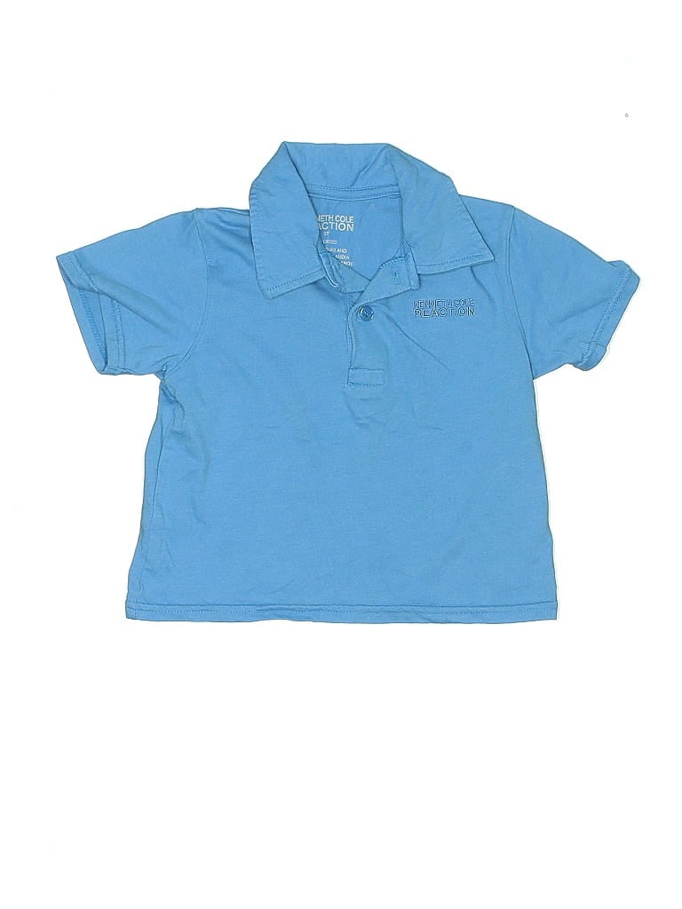 Pre-owned Kenneth Cole Reaction Kids' Short Sleeve Polo Shirt In Blue