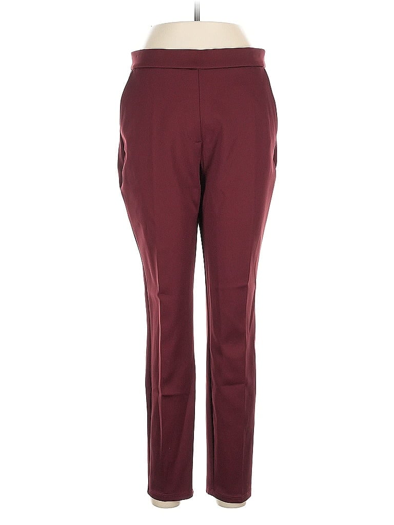 Pre-owned Express Active Pants In Burgundy
