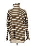 Splendid x Cella Jane Stripes Brown Turtleneck Sweater Size XS - photo 1