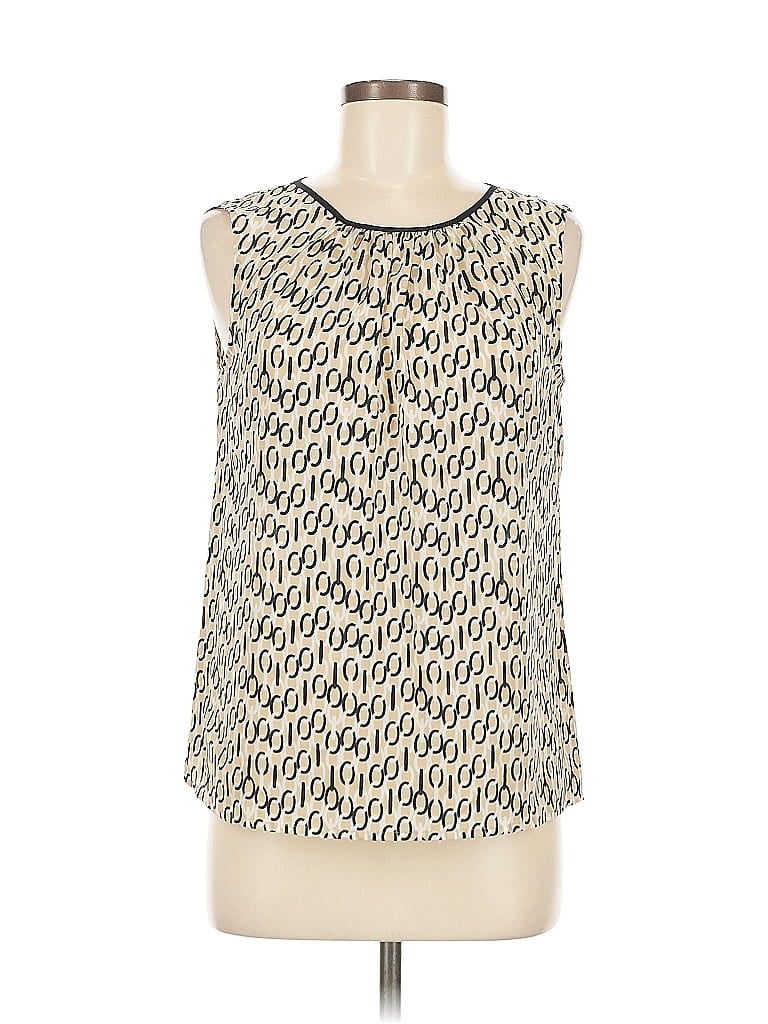 Pre-owned Jones New York Collection Sleeveless Blouse In White