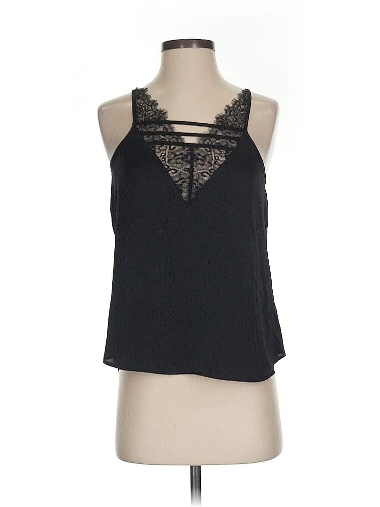 Pre-owned Express Sleeveless Blouse In Black