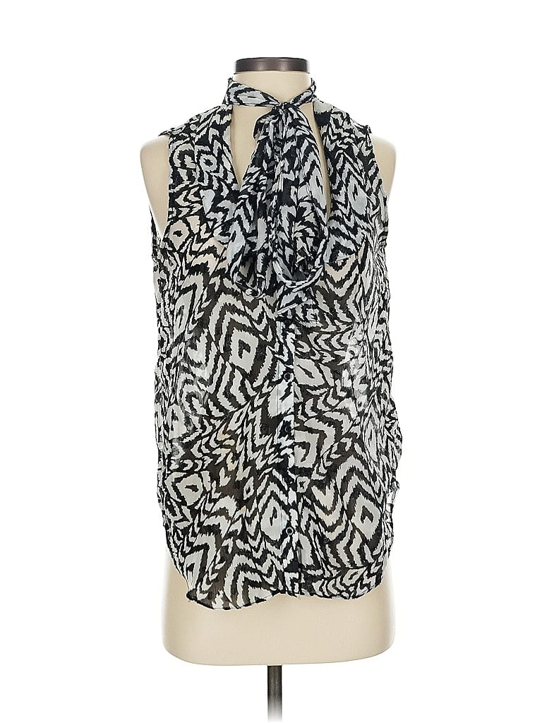 Pre-owned Assorted Brands Sleeveless Blouse In Silver