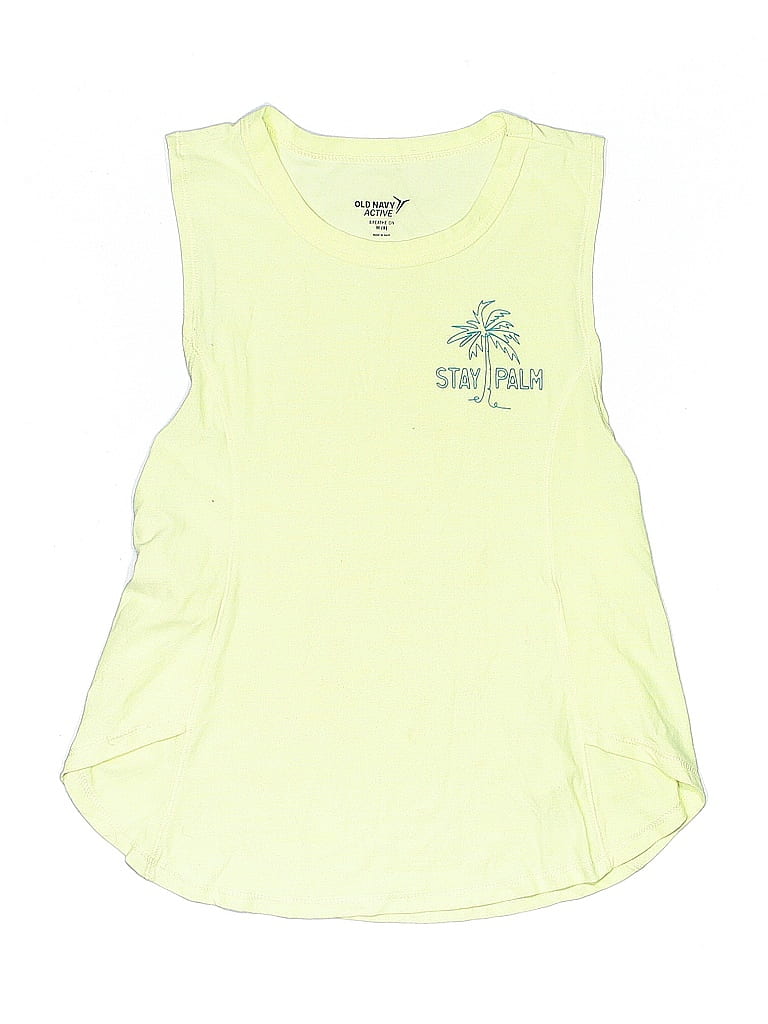 Pre-owned Active By Old Navy Kids' Sleeveless T-shirt In Yellow