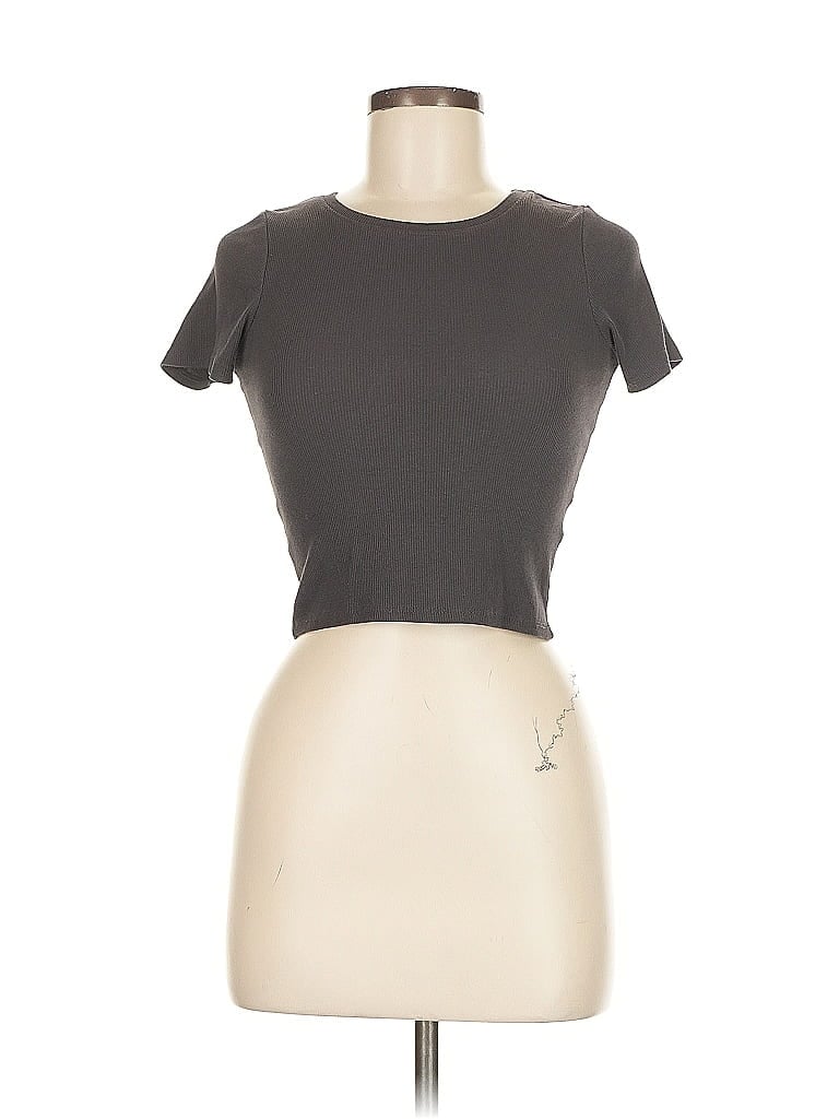 Pre-owned Assorted Brands Short Sleeve T-shirt In Gray