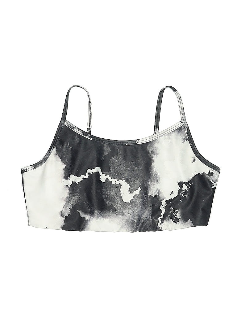 Pre-owned Sage Collective Swimsuit Top Gray Tie-dye Pattern Swimwear