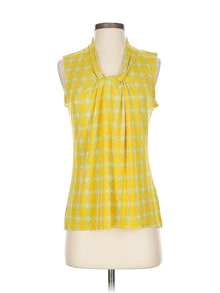 Pre-owned Banana Republic Factory Store Sleeveless Blouse In Yellow