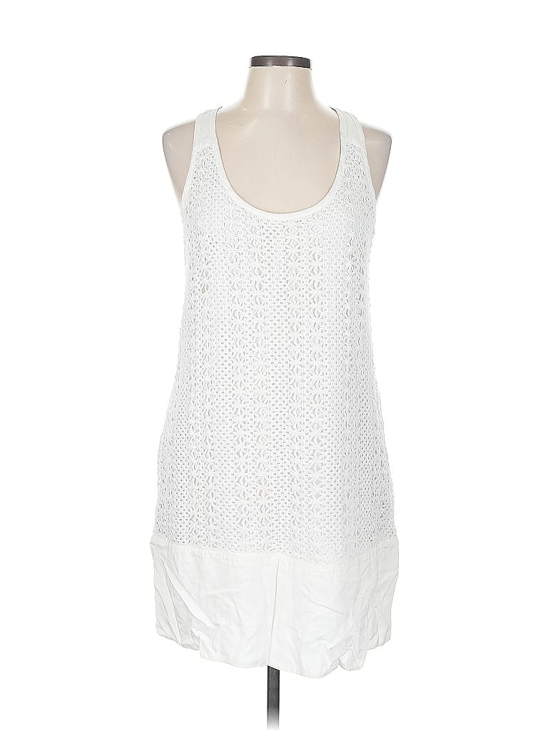 Pre-owned Ella Moss Casual Dress In White