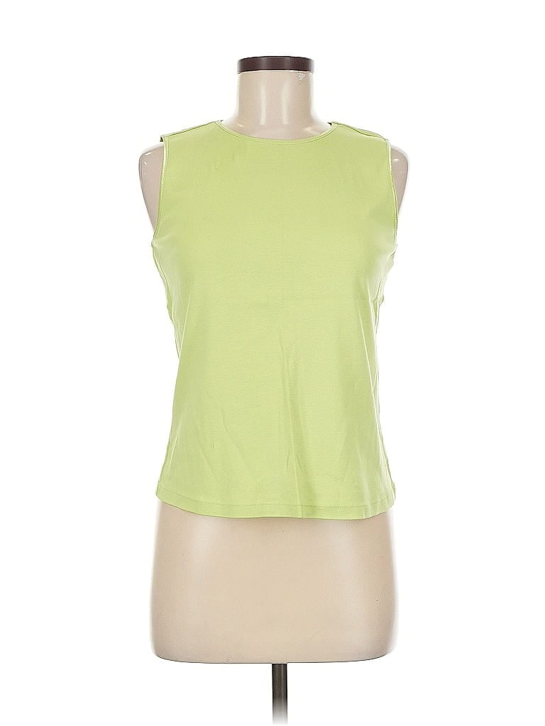 Pre-owned Christopher & Banks Sleeveless T-shirt In Green
