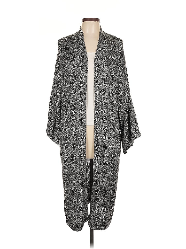 Pre-owned Max Studio Cardigan Sweater In Gray