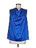 Shein Blue Sleeveless Blouse Size 6 - photo 1