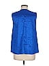 Shein Blue Sleeveless Blouse Size 6 - photo 2
