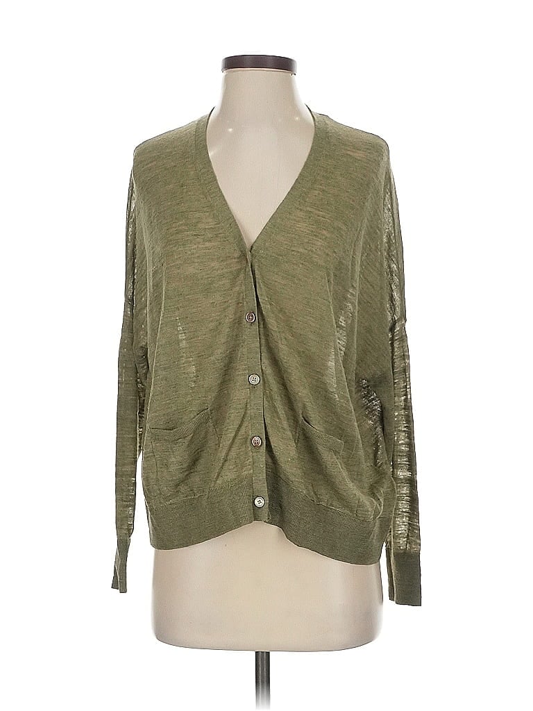 Pre-owned Reiss Cardigan Sweater In Green