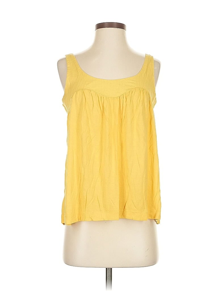 Pre-owned Banana Republic Sleeveless Blouse In Yellow