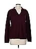 Talbots Burgundy Long Sleeve Polo Size M - photo 1