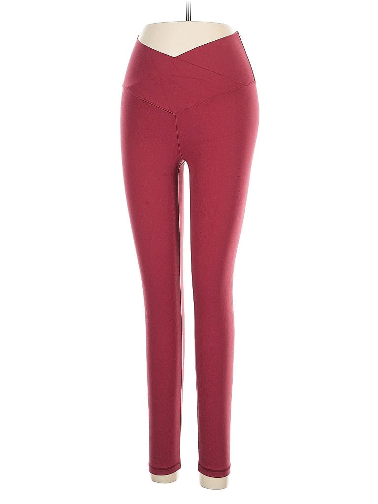 Pre-owned Offline By Aerie Active Pants In Burgundy