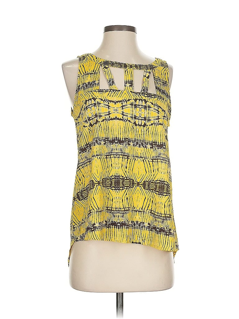 BAR III Pre-owned Sleeveless Blouse In Yellow