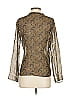 Max Studio 100% Silk Brown Long Sleeve Silk Top Size XS - photo 2