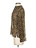 Max Studio 100% Silk Brown Long Sleeve Silk Top Size XS - photo 5
