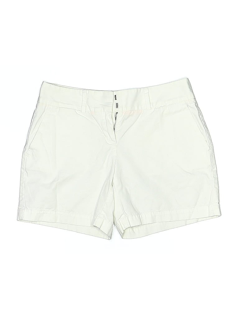 Pre-owned Ann Taylor Loft Khaki Shorts In White