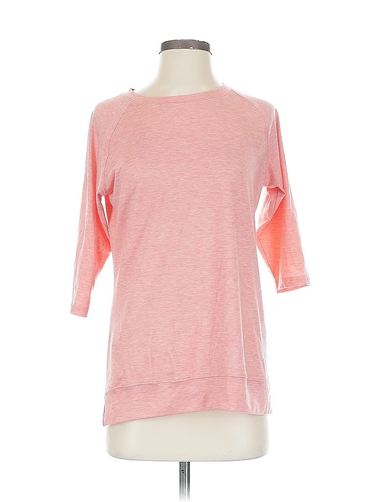 Pre-owned Unbranded 3/4 Sleeve T-shirt In Pink