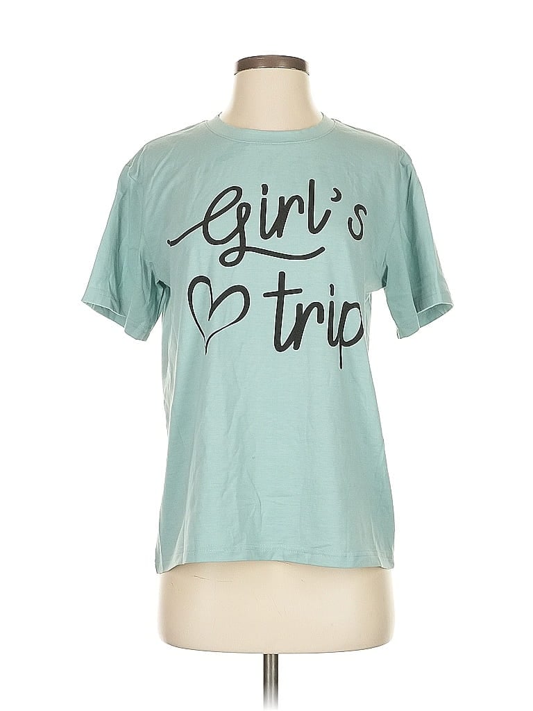 Pre-owned Unbranded Short Sleeve T-shirt In Blue