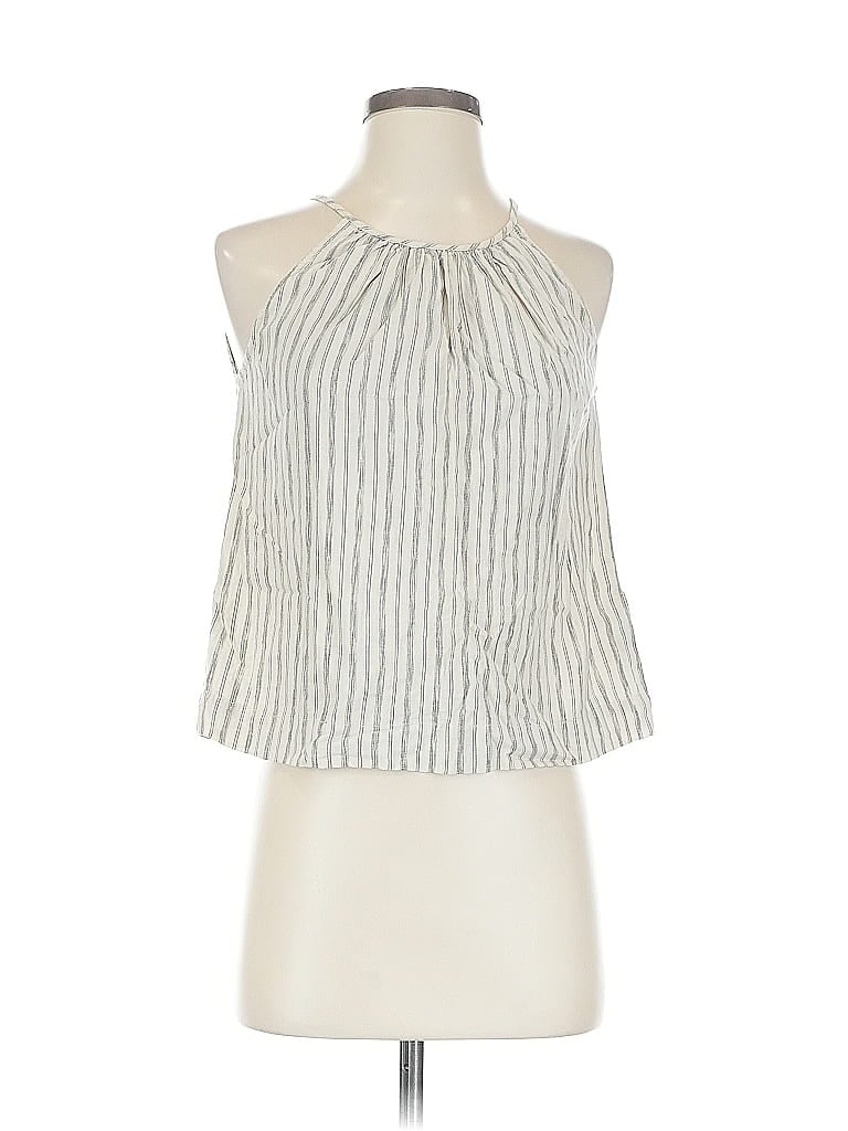 Pre-owned Madewell Sleeveless Blouse In Silver