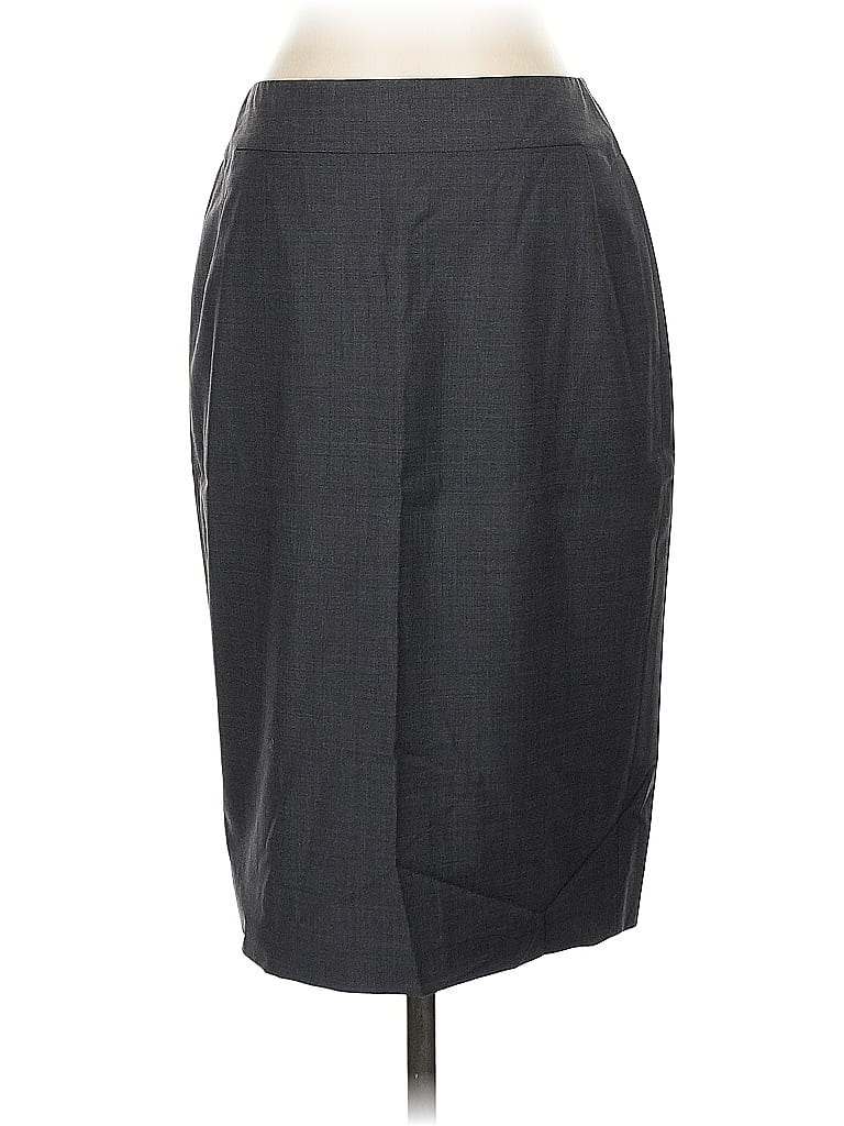 Pre-owned Ann Taylor Formal Skirt In Gray