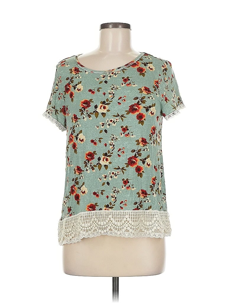 Pre-owned Rewind Short Sleeve Blouse In Blue