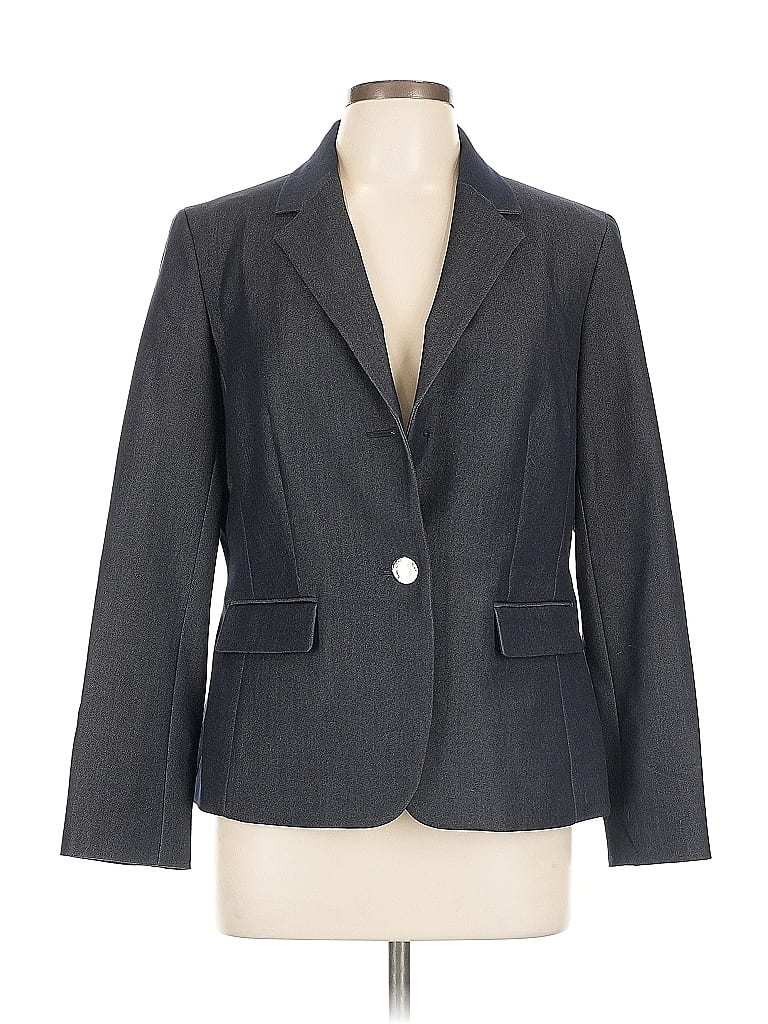 Pre-owned Nine West Blazer Jacket In Gray