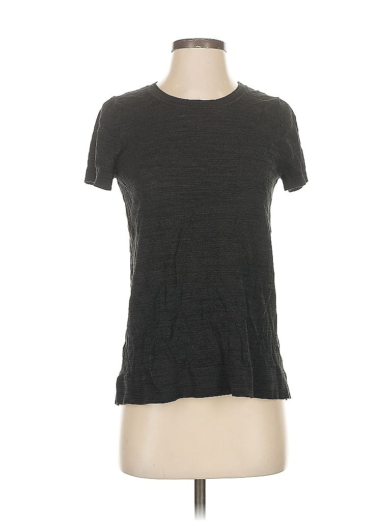 Pre-owned Ann Taylor Loft Short Sleeve T-shirt In Gray