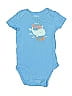 Carter's Blue Short Sleeve Onesie 0-3 MO / 3 MO - photo 1
