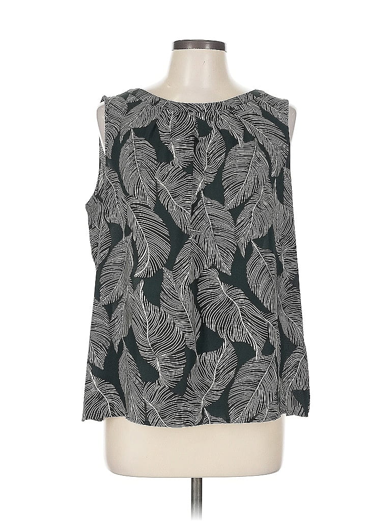 Kasper Gray Sleeveless Blouse Size L - photo 1