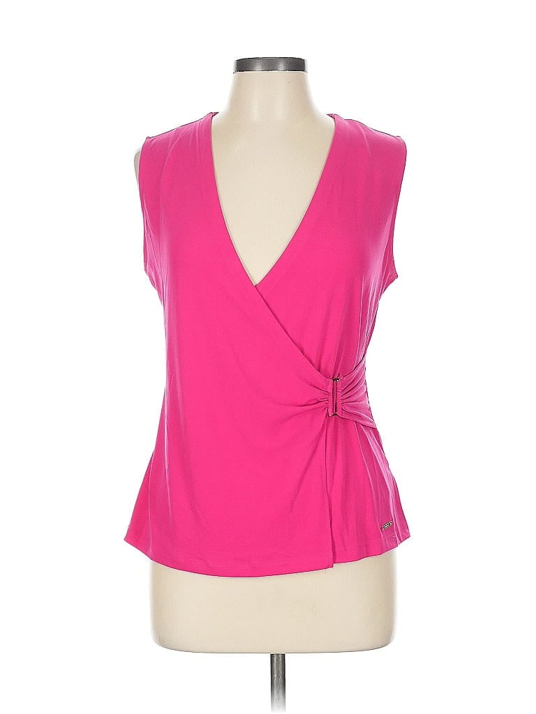 TAHARI Pre-owned Sleeveless Blouse In Pink