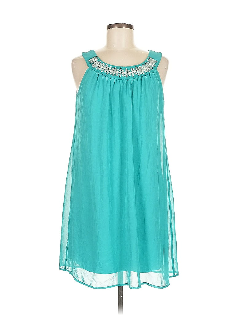 Pre-owned En Focus Studio Casual Dress In Blue