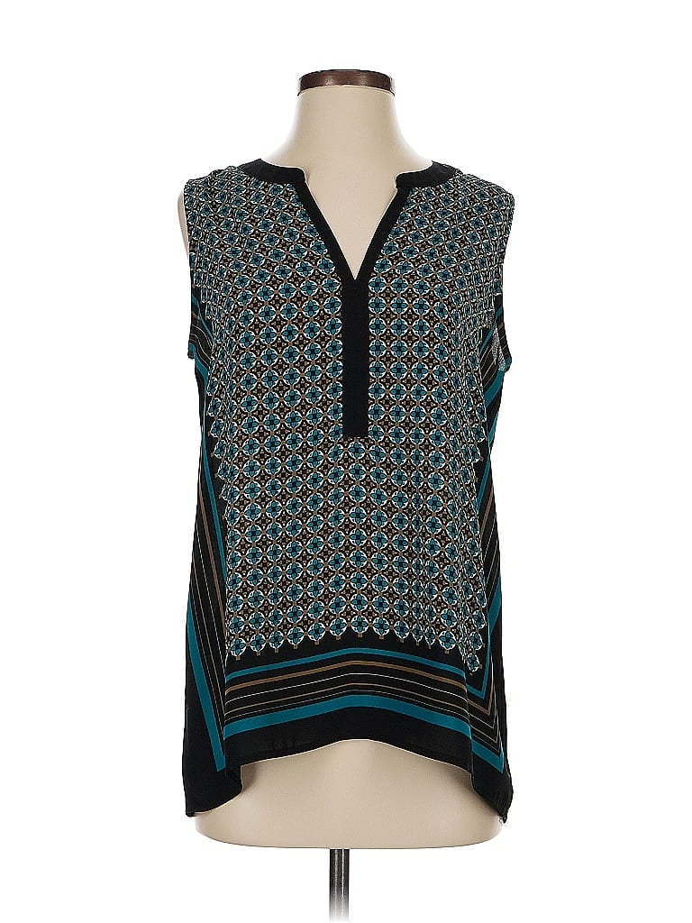 Pre-owned Ann Taylor Loft Outlet Sleeveless T-shirt In Blue