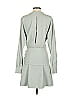 Tibi 100% Polyester Solid Gray Blue Chalky Drape Wrap Dress Size 4 - photo 2