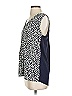 West Kei 100% Polyester Silver Sleeveless Blouse Size S - photo 5